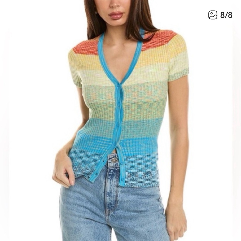 STAUD Multicolor Striped Knit Top - Picture 7 of 7